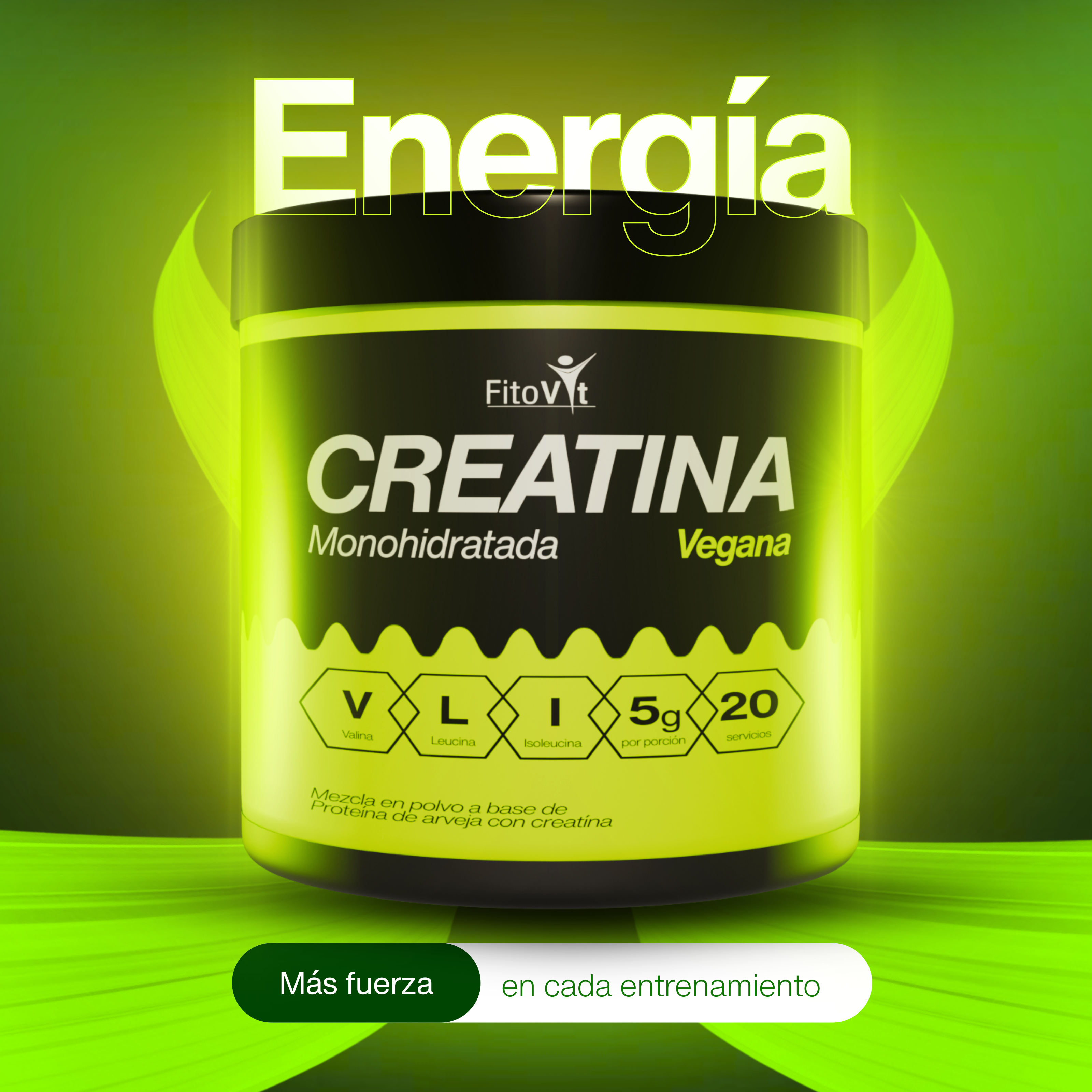 Creatina Monohidratada x300gr FITOVIT